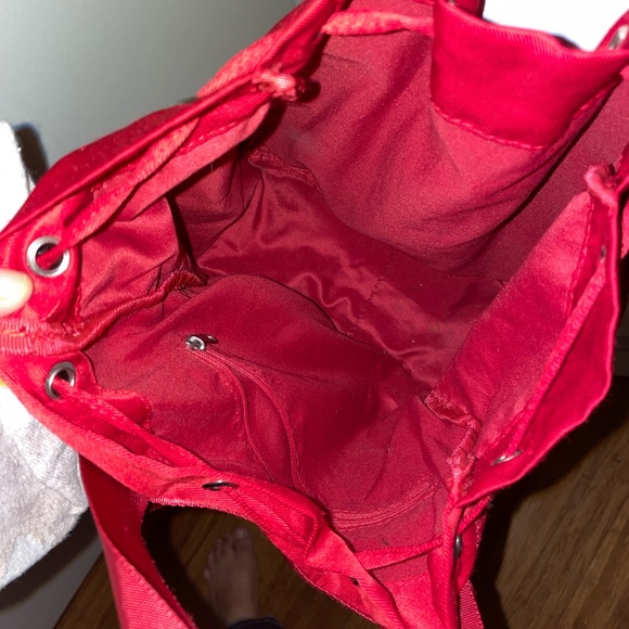 Red MINISO Mini Backpack Tote Bag - Picture 4 of 9